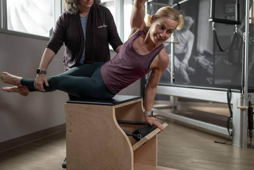 Balanced Body Pilates Contrology Wunda Chair w użyciu
