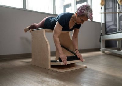 Balanced Body Pilates Contrology Wunda Chair w użyciu