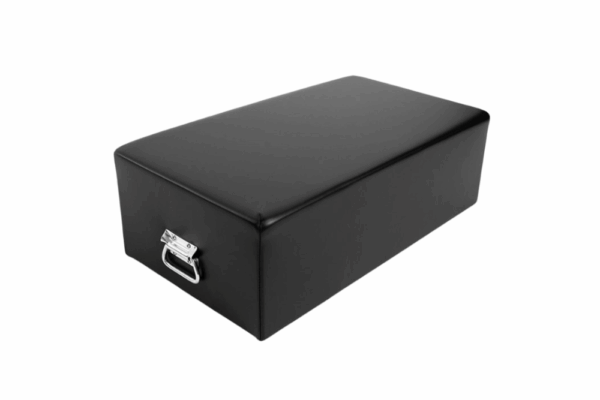 Contrology Box do Pilates, czarny z metalowymi uchwytami