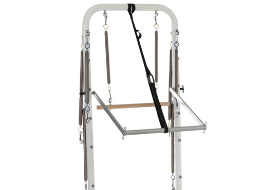 Balanced Body Tower z mocowaniami na sprężyny i drewnianym słupem z klonu do Pilates.