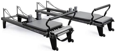 Allegro Reformer STRETCH with wider carriage and adjustable footbar.