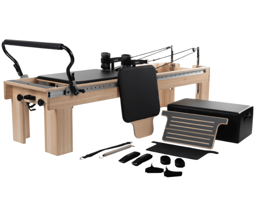 Akcesoria do Pilates: Sitting Box, Jumpboard, pętle, uchwyty, pas na stopy