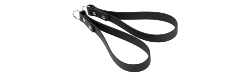 Wytrzymałe pętle Pilates z nylonu i PVC z metalowym zaczepem D-ring.