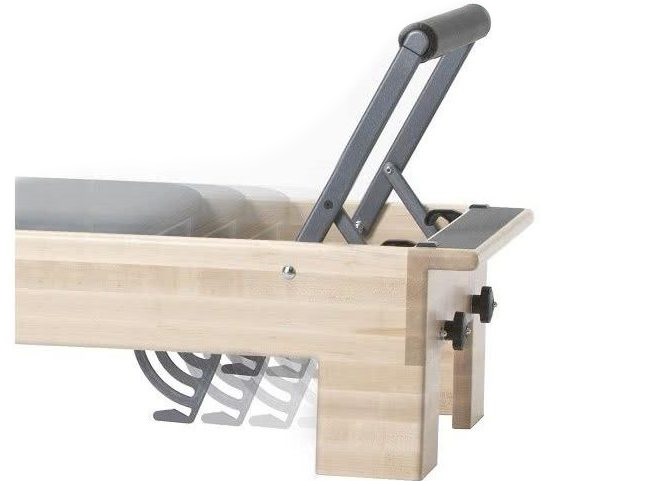 Revo Footbar and Springbar system on Pilates equipment.