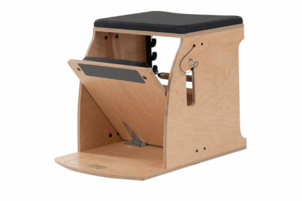 Balanced Body Wunda Chair, classic design with wooden finish.